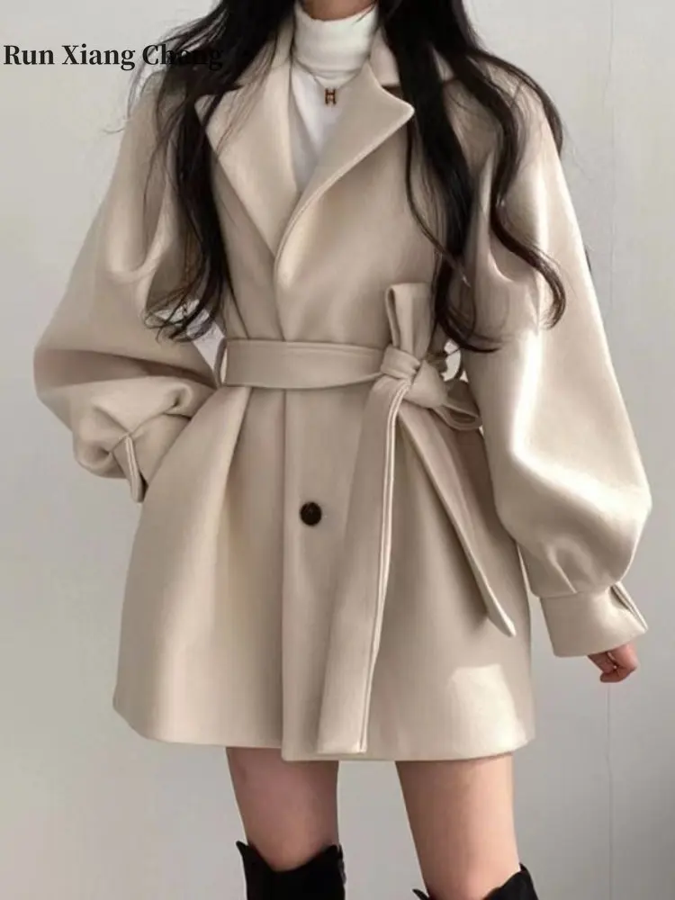 Top Trends: Women&#039;s Short Woolen Coat 2022 New Autumn Winter Heavy Woolen Coat Casual Hepburn Style Fashionable And Simple Top Shoppable Styles