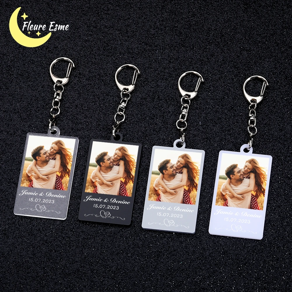 Top Trends: Custom Photo Keychain Gifts For Him Her Personalized Key Chain Gift Keychain Christmas Keychains Customized Gift Products Shoppable Styles