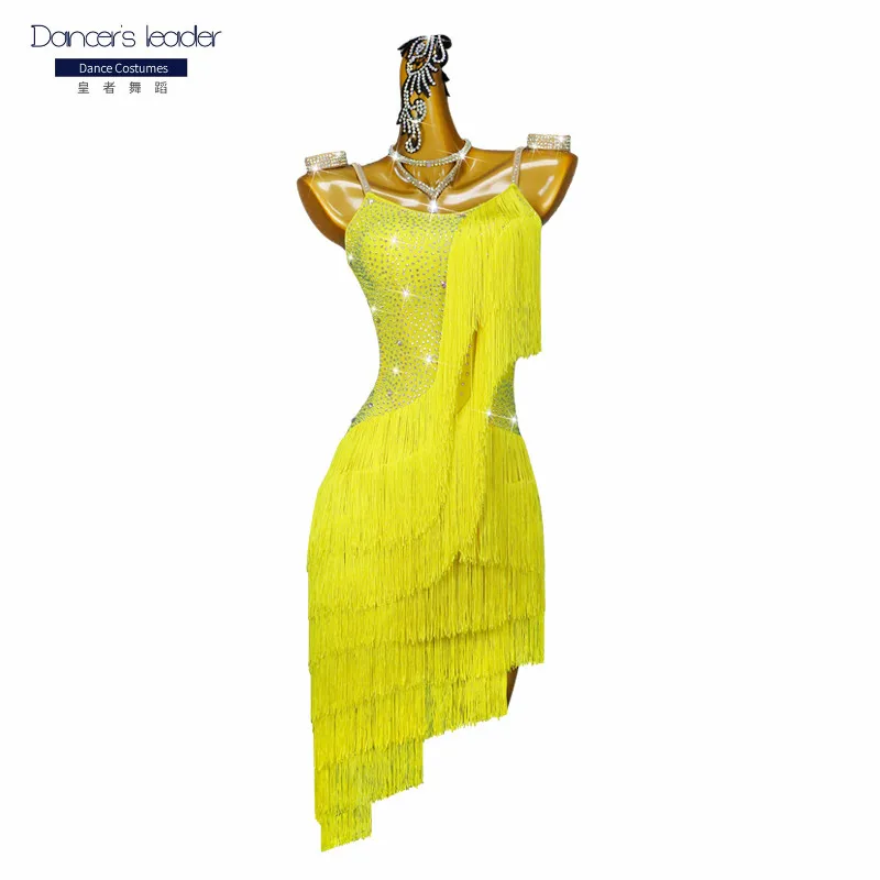 Top Trends: Artistic Examination Of High-end Customized Latin Dance Rumba Tassel Dress Cha Cha Tango Female Adult Stage Professional Dress Shoppable Styles