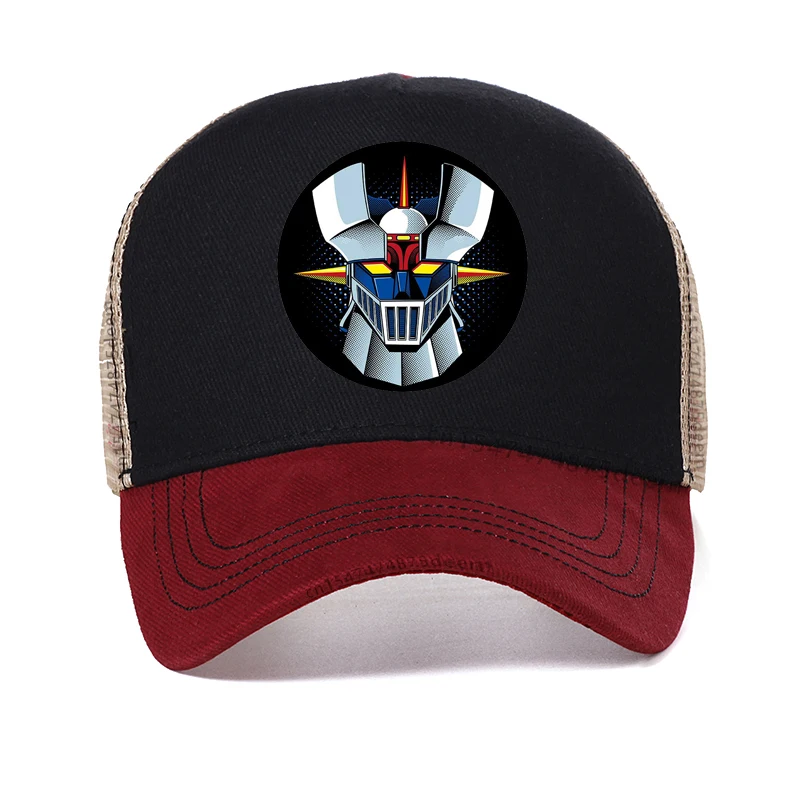 Top Trends: Mazinger Z Anime Movie Robot Hat Men's Goldorak Baseball Cap Japanese Cartoon Summer Mesh Breathable Snapback Hats Shoppable Styles