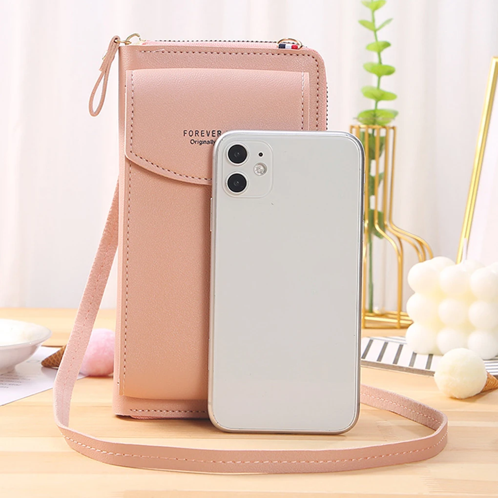 Top Trends: Luxury PU Leather Women’s Wallet Shoulder Card Holder Mini Pu Leather Mobile Phone Crossbody Bag Small Cell Phone Bag Shoppable Styles