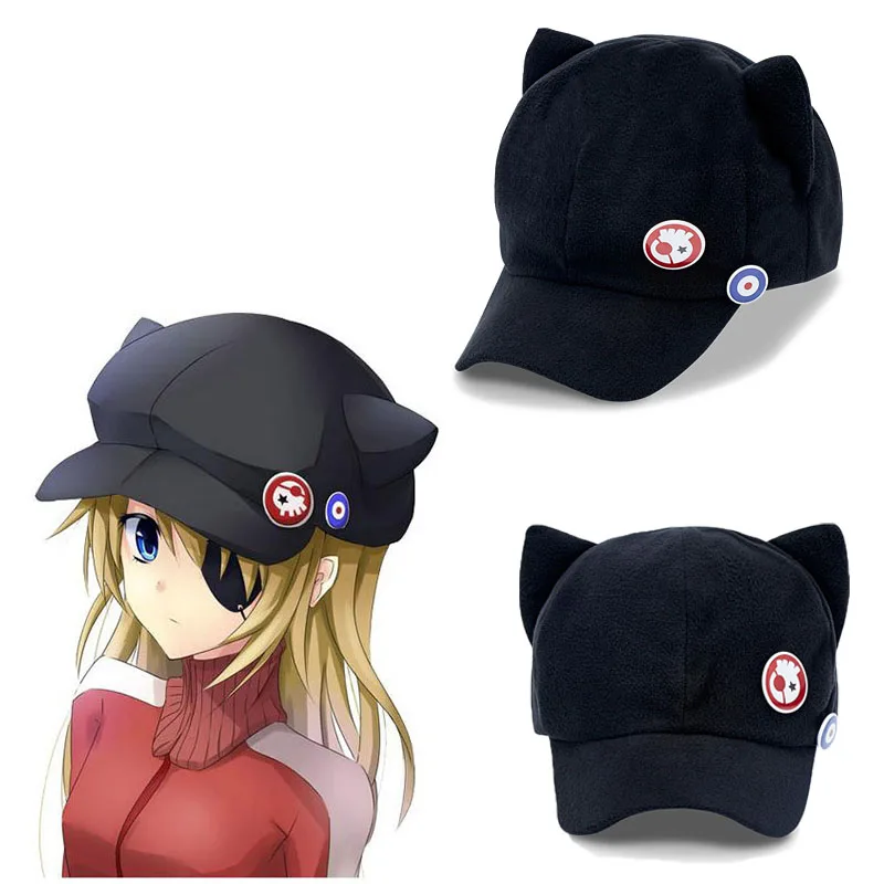 Top Trends: Shikinami Asuka Rangure Soryu Cat Ear Hat Peak Cap Cartoon Baseball Cap Anime Cosplay Costumes Accessories Gifts Shoppable Styles