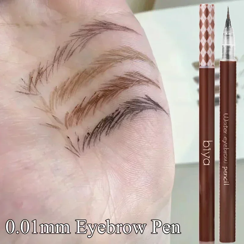 Top Trends: Waterproof Liquid Eyebrow Pencil 0.01mm Ultra Fine Sweat-proof Natural Eeyeliner Lying Silkworm Pen Lasting Makeup Eye Cosmetics Shoppable Styles