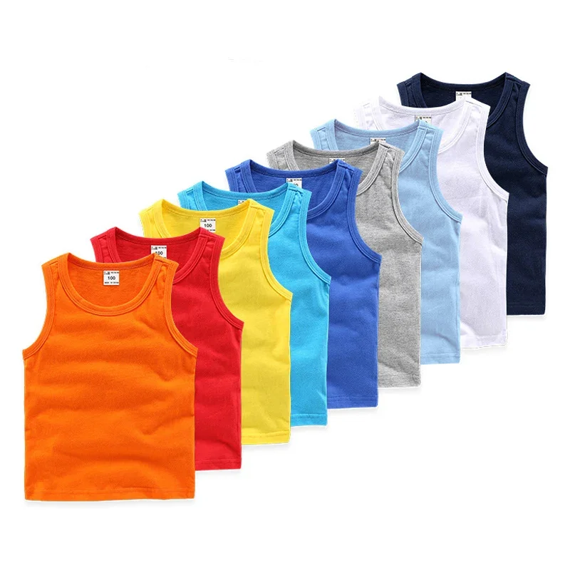 Top Trends: 2024 Cotton Girls Vest Candy Kids Camisole Children Tops Summer Baby Singlet Girls Undershirts Teenager Tank Shoppable Styles