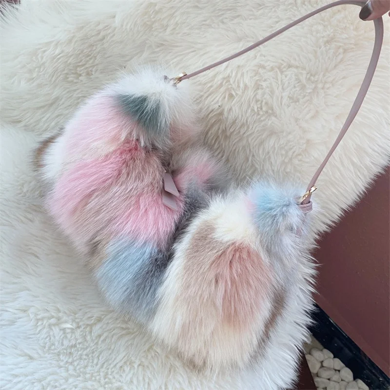 Top Trends: Women&#039;s High Quality Fur Bag Large Capacity Luxury Fox Fur Handbag Adjustable Strap Design Single Shoulder Fur Bag Shoppable Styles