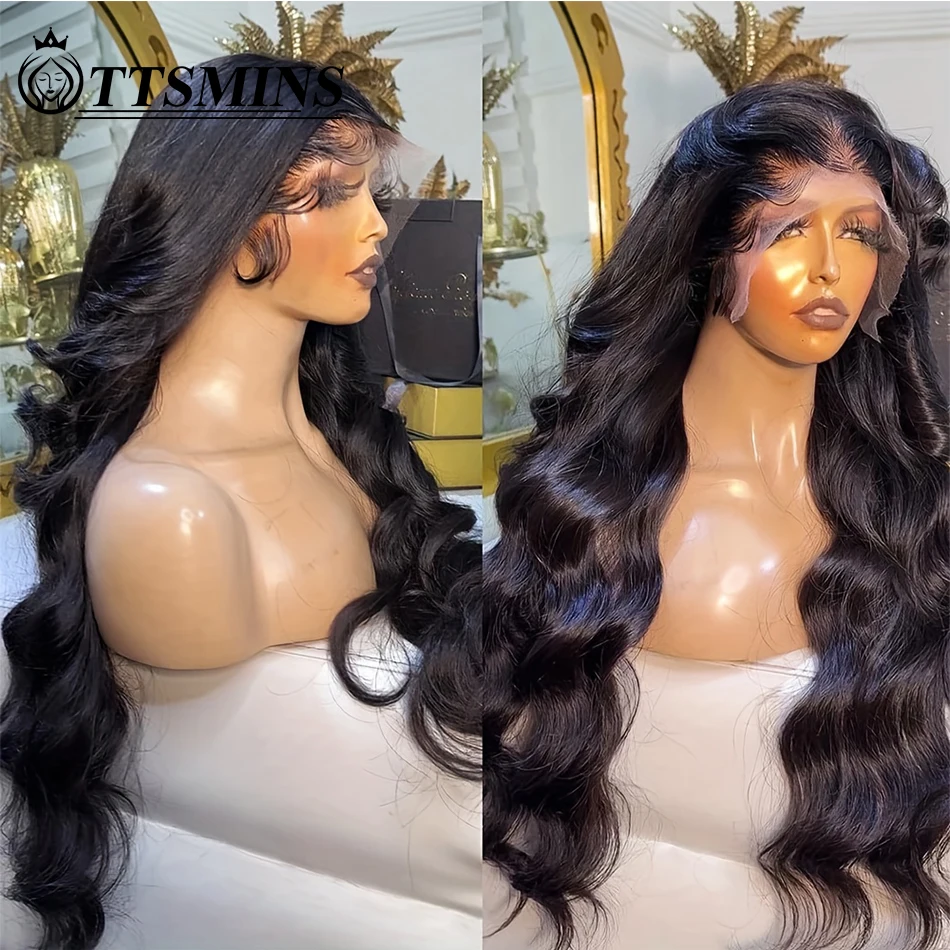 Top Trends: 13x6 Body Wave Lace Front Wig Human Hair Pre Plucked 180% 30 34 Inch Frontal Wigs With Baby Hair 13x4 Natural Hairline Wet Wavy Shoppable Styles