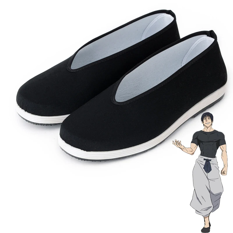 Top Trends: Anime Jujutsu Fushiguro Toji Cosplay Shoes Unisex Black Halloween Party Costume Props Canvas Shoes Shoppable Styles