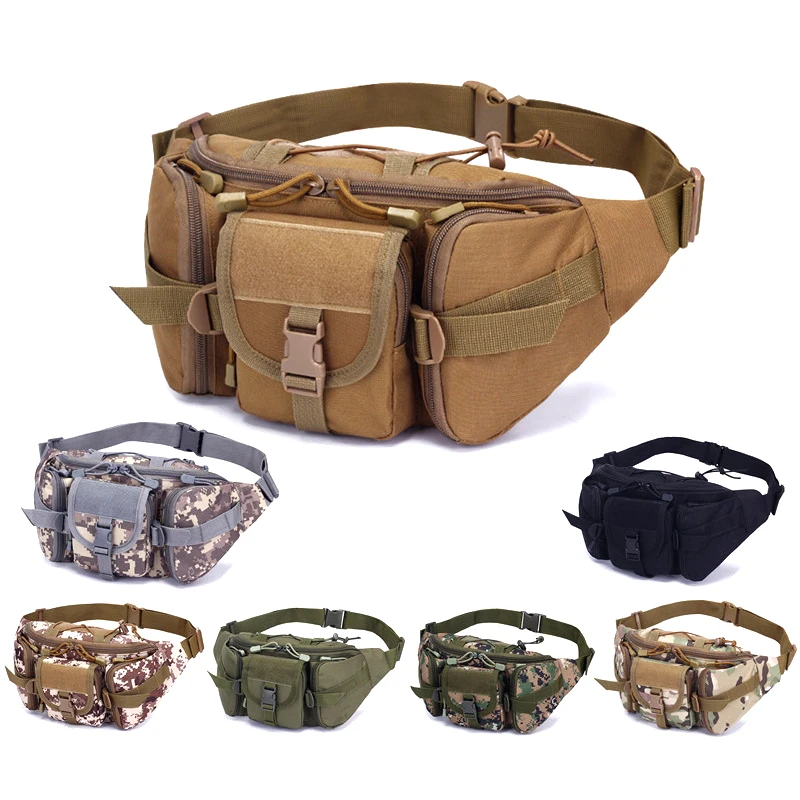 Top Trends: Outdoor Sports Waterproof Waist Bag Camping Multifunctional Fishing Chest Bag For Men Camouflage Military Tactical Rucksacks Shoppable Styles