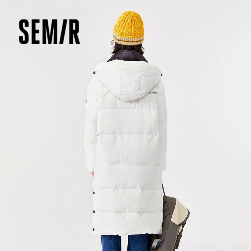 Top Trends: Semir Down Jacket Women Long Hooded 2023 Winter Loose Warm Fashion 90 Duck Down Thick Coat Shoppable Styles - Image 3