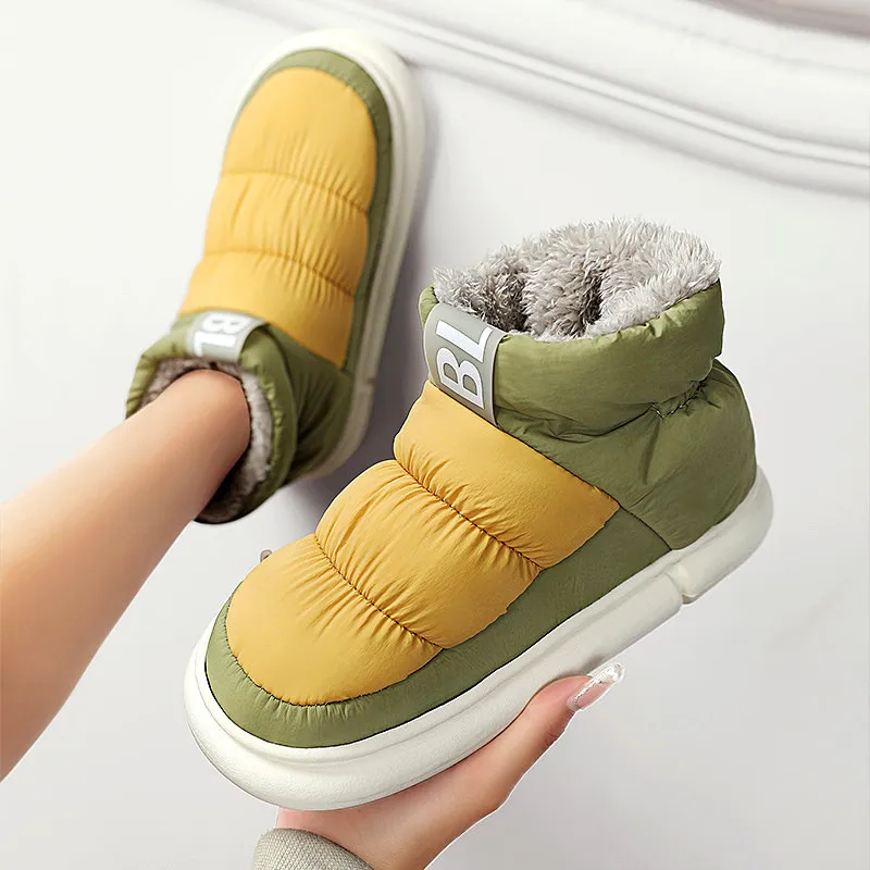 Top Trends: Winter Women Snow Boots Down Waterproof Warm Plush Cotton Shoes Women Boots 2023 Outdoor Long Fur Ankle Boots Woman Flat Shoes Shoppable Styles