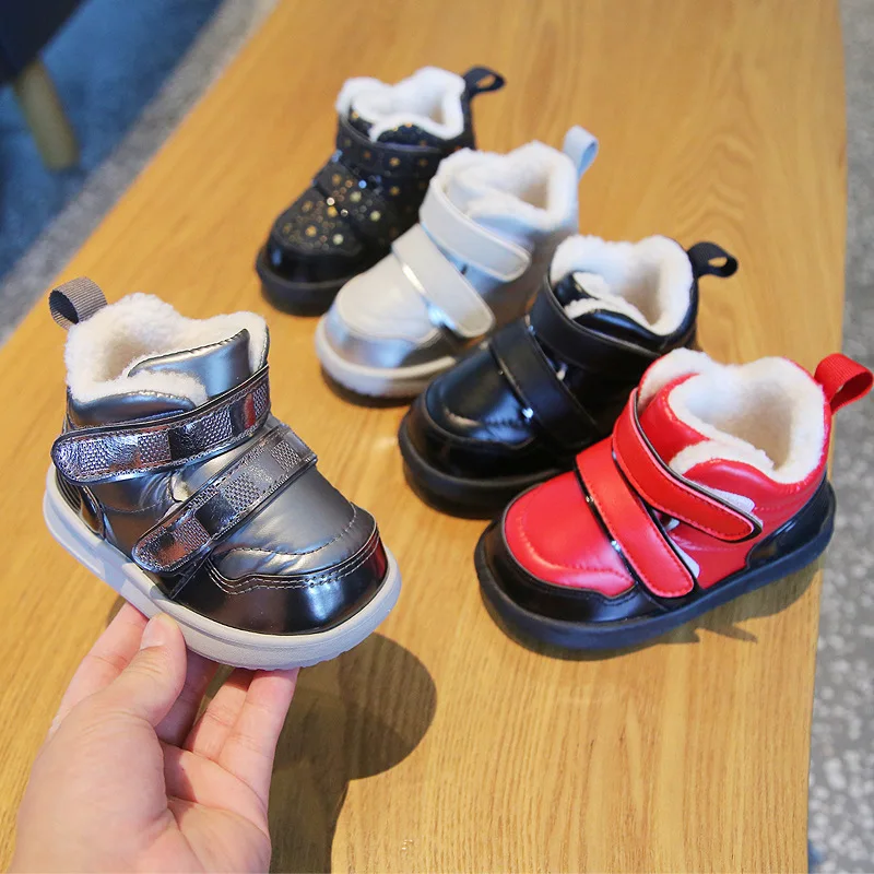 Top Trends: Kids Boots Winter Boys Cotton Shoes Fashion Thicken Warm Children Girls Sneakers Outdoor Baby Short Boots Shoppable Styles