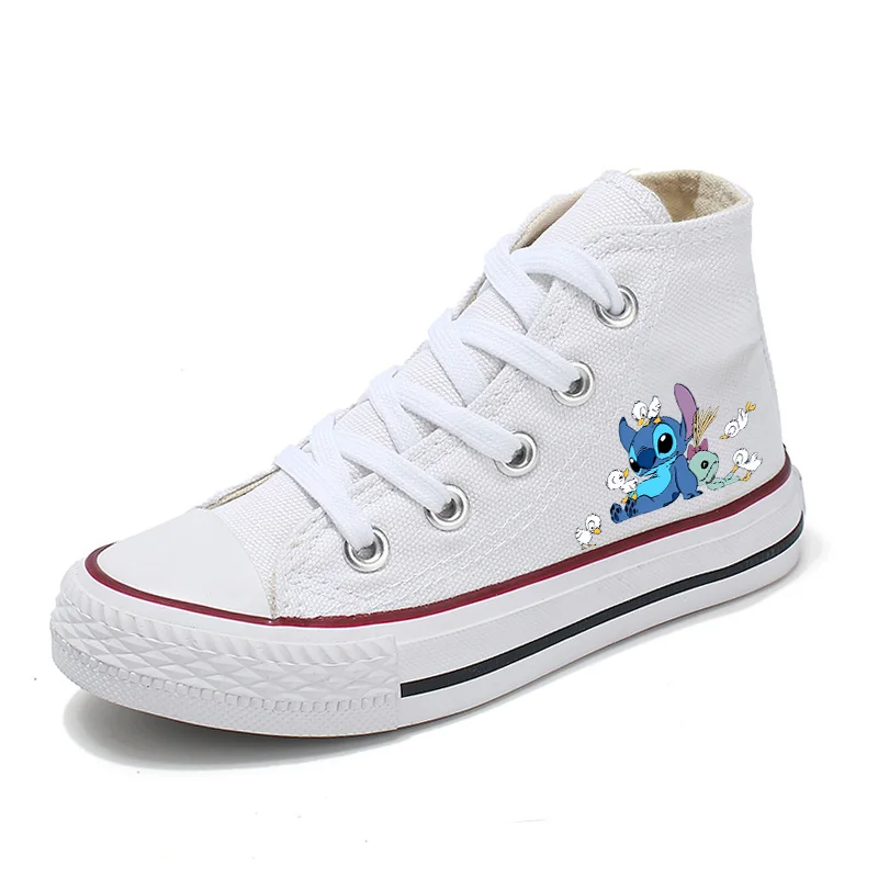 Top Trends: Girl Kids Boys Kids Canvas Shoes Casual Sneakers Cartoon Lilo Stitch Sport Shoes Children Fashion Print Shoes Boys Tennis X010 Shoppable Styles