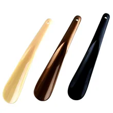 Estilo de moda 1 pe?a 19cm chifres de sapato profissional plástico sapato chifre colher forma cal?adeira levantador de sapato