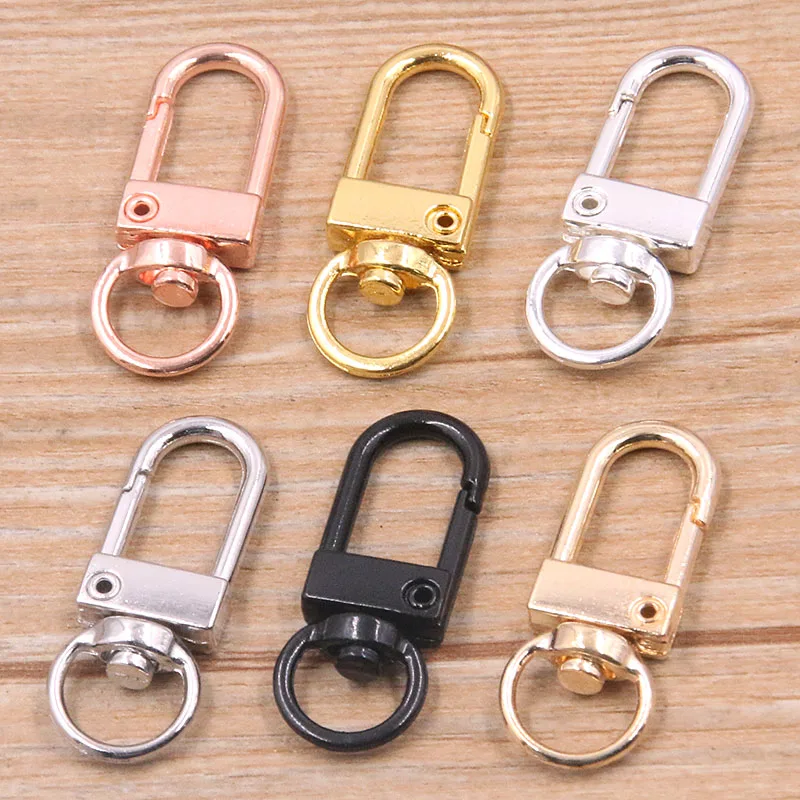 Top Trends: 8Pcs 13*34mm 2022 New 6 Color Rhodium Plated Jewelry Findings, Lobster Clasp Hooks For Necklace&amp;Bracelet Chain DIY Shoppable Styles