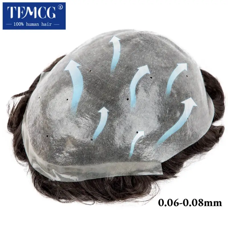 Top Trends: Men Hair Toupee Men&#039;s Capillary Prothesis Full PU Wig Man 100% Natural Human Hair Breathable Hairpiece Mens Hair Replacement Shoppable Styles