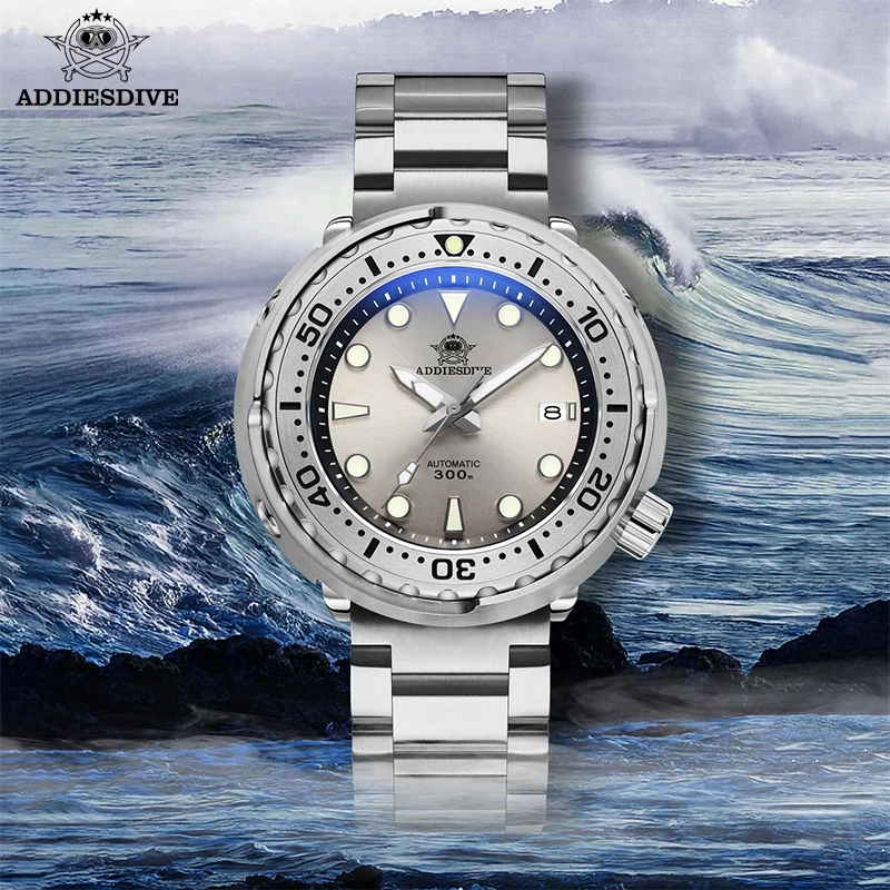 Top Trends: Addies Dive Classic Men Tuna Watch Sapphire Glass Luminous 30Bar Waterproof NH35 Automatic Mechanical Diver's Watch Reloj Hombre Shoppable Styles