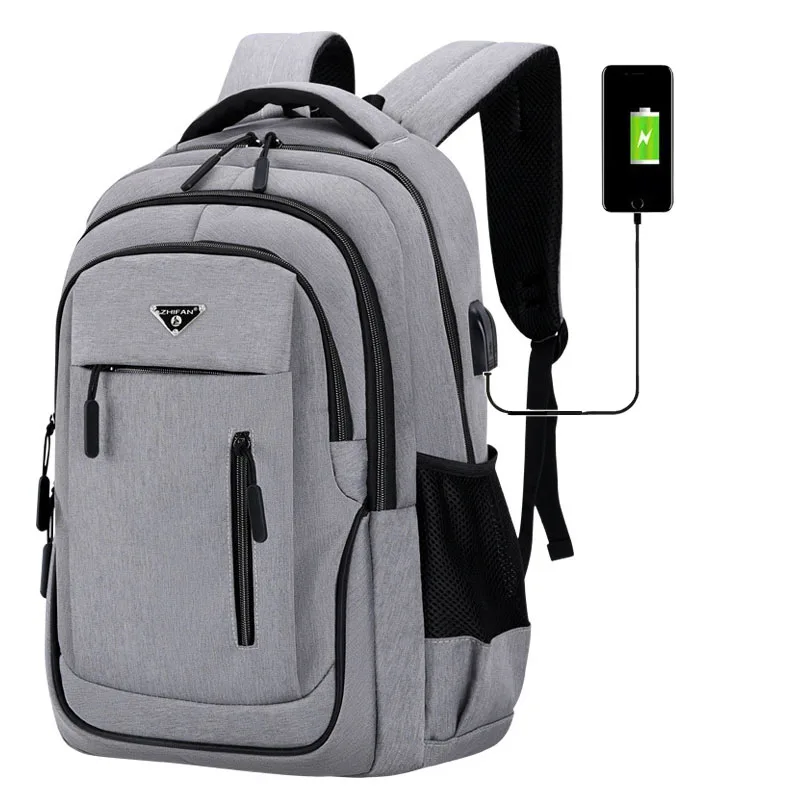 Top Trends: USB Charging Backpack For Men Large Capacity Multi Layered Split Leisure Fashion Outdoor Travel Sports Business School Bags Shoppable Styles