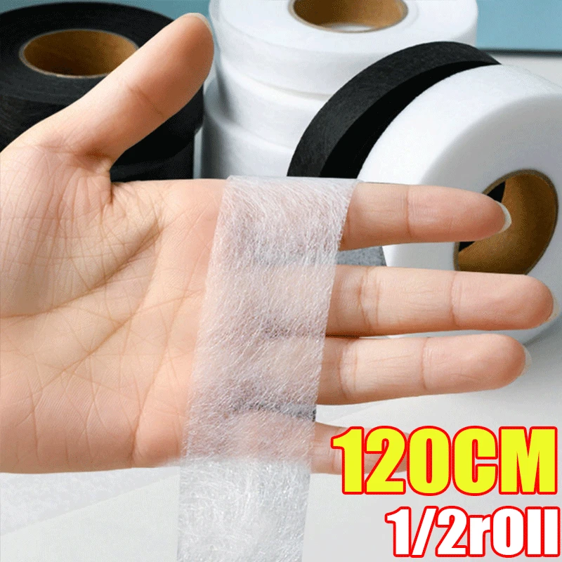 Top Trends: 120M New Double Sided Interlining Sewing Accessories Adhesive Tape Cloth DIY Non-woven Fabric Apparel Fusible Interlining Lining Shoppable Styles