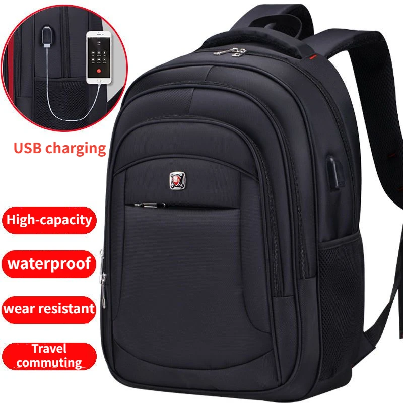 Top Trends: Large Capacity Men&#039;s Backpack Leisure Travel USB Charging Laptop Backpack Fashion Female Middle School Student Backpack Shoppable Styles