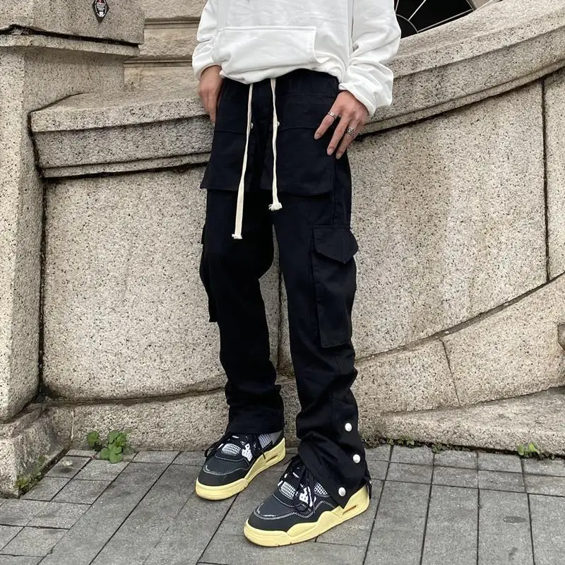 Top Trends: Fashion Chic Men Cargo Pants Streetwear Joggers High Street Techwear Man&#039;s Casual Trousers Japanese Hip Hop Punk Harem Pants Shoppable Styles