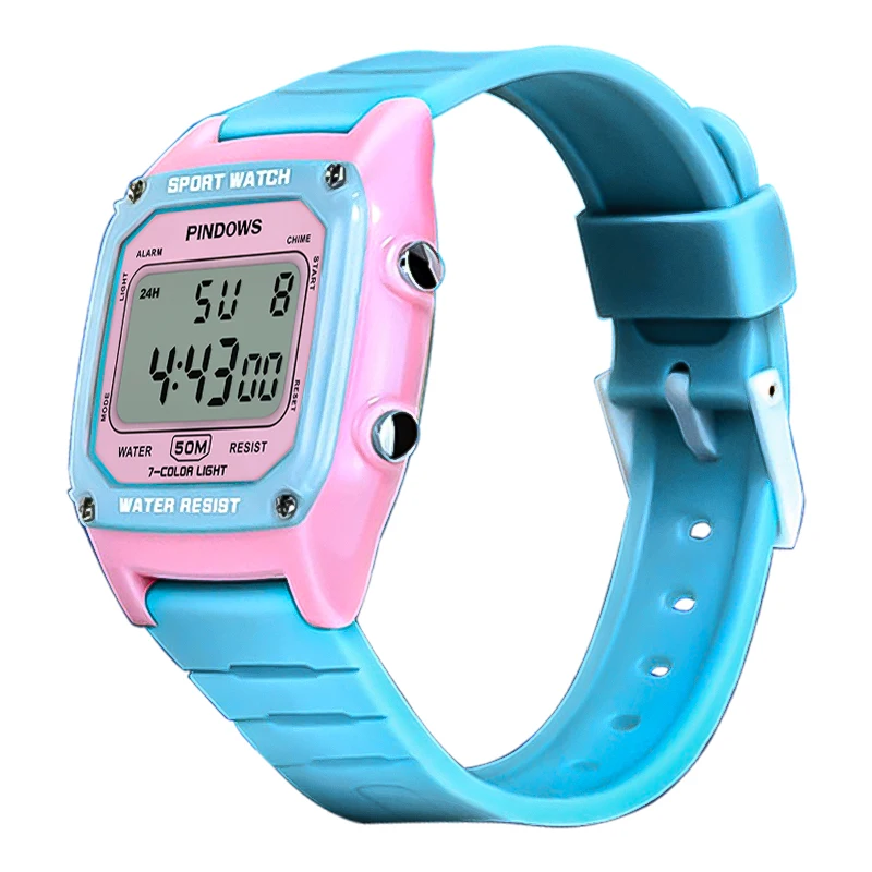 Top Trends: Fashion Square Wristwatches Women Outdoor Exercise Led Electronic Hand Clock Girls Casual Waterproof Sport Digital Watch Ladies Shoppable Styles