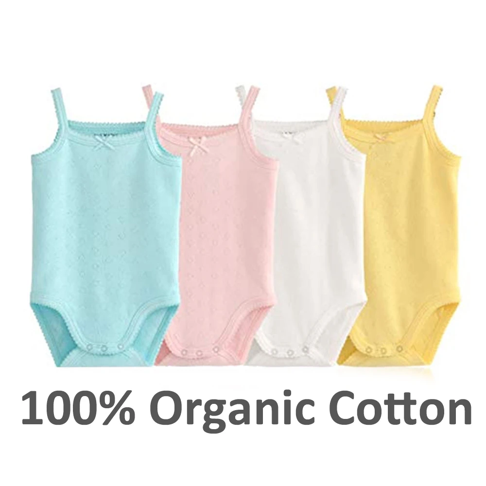 Top Trends: Baby One-Pieces Bodysuits For Newborn Girls Kids Cotton Sleeveless Rompers Toddlers Summer Playsuits White Clothes Outfit 2023 Shoppable Styles