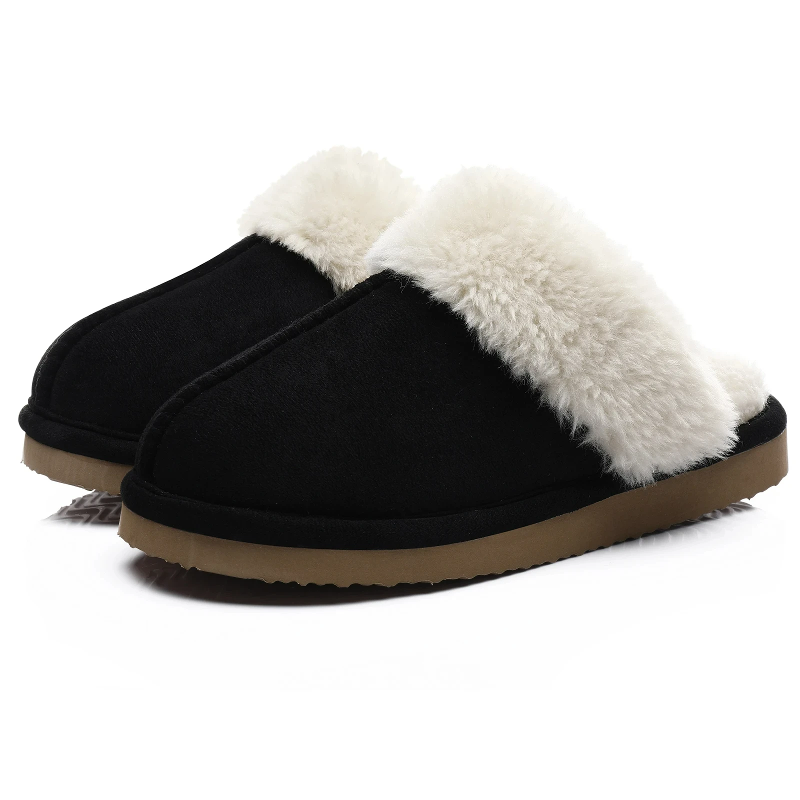 Top Trends: Crestar New Suede Fur Slippers For Women Winter Indoor Outdoor Warm Fuzzy Slippers Home Slippers For Lovers Furry Cotton Shoes Shoppable Styles