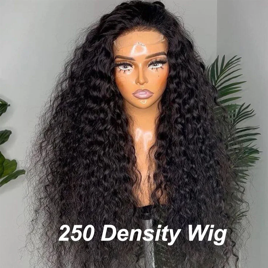 Top Trends: 250 Density Curly Lace Front Human Hair Wigs Hd Lace 30 Inches 13x4 Lace Frontal Wig Water Wave Brazilian Pre Plucked For Women Shoppable Styles