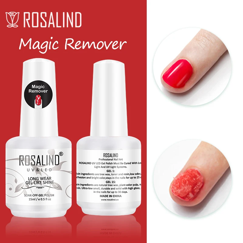 Top Trends: ROSALIND Magic Remover Nail Gel Polish Remover UV Gel Polish Base Top Coat Easy Fast Clean Remover Delete Matt Primer Acrylic Shoppable Styles