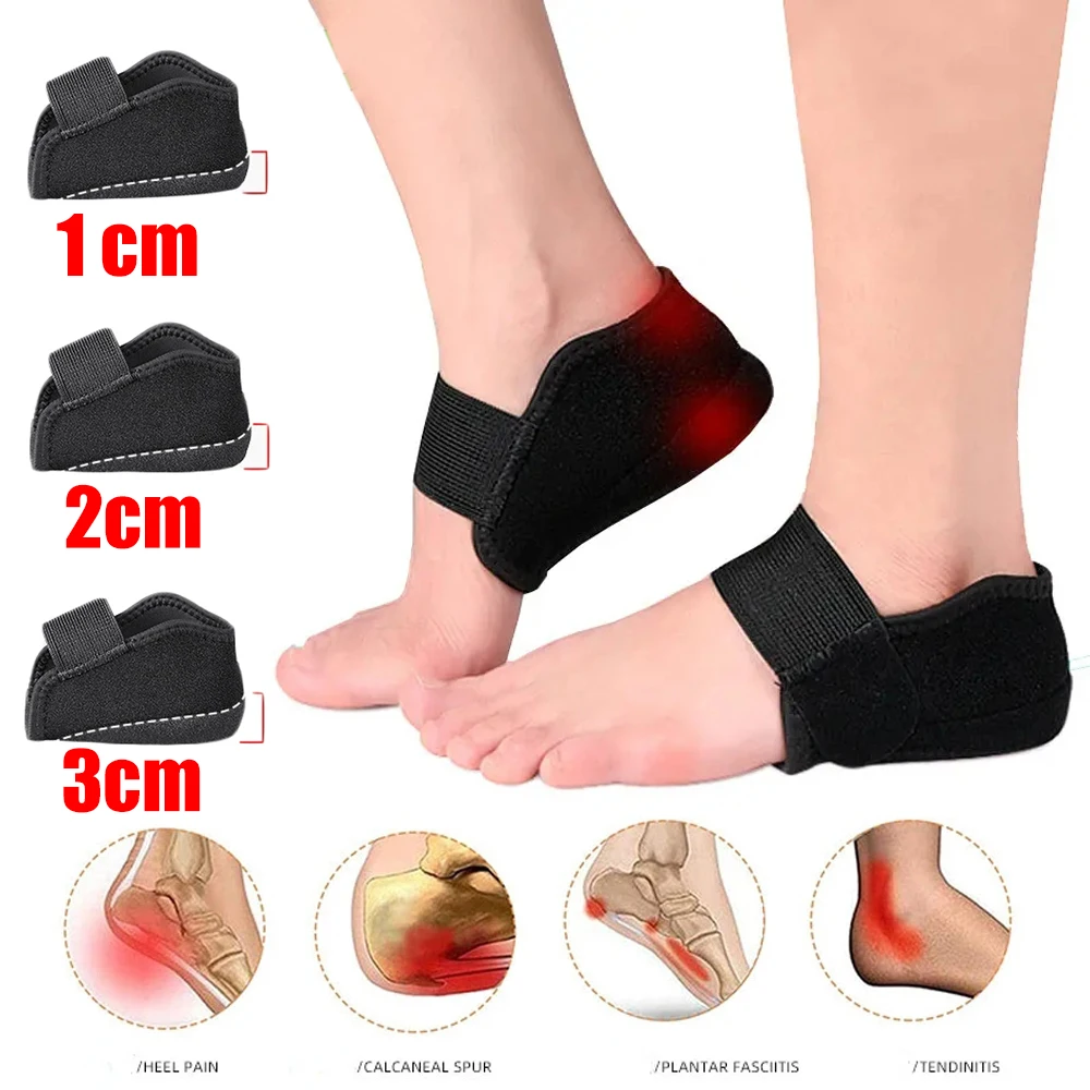 Top Trends: Silicone Height Increase Insoles For Men Women Heel Cup Shoe Pads For Plantar Fascitis Spurs Support Heel Lift Inserts Socks Shoppable Styles