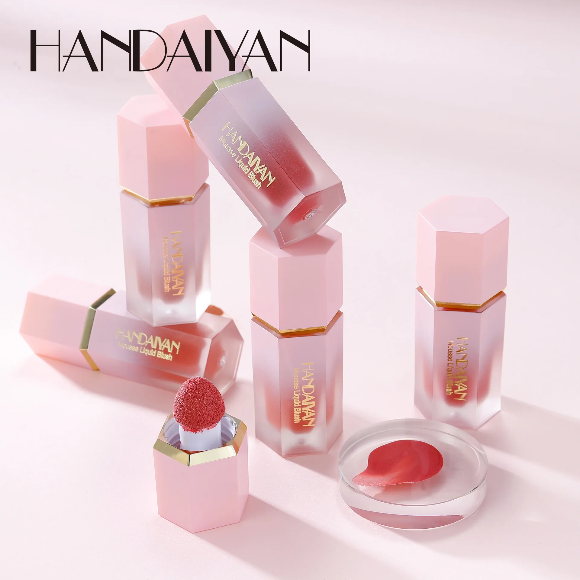 Top Trends: HANDAIYAN Cosmetics Cheek Liquid Blush Stick Facial Nourishing Face Cream Waterproof Liquide Contour Rubor Maquillaje Coreano Shoppable Styles