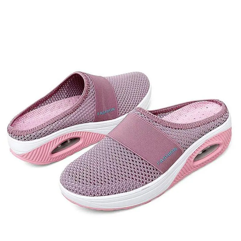 Top Trends: Women Slippers Fashion Wedge Shoes Lightweight Breathable Mesh Female Sandals Thick Bottom Casual Sneakers Ladies Platform Shoes Shoppable Styles