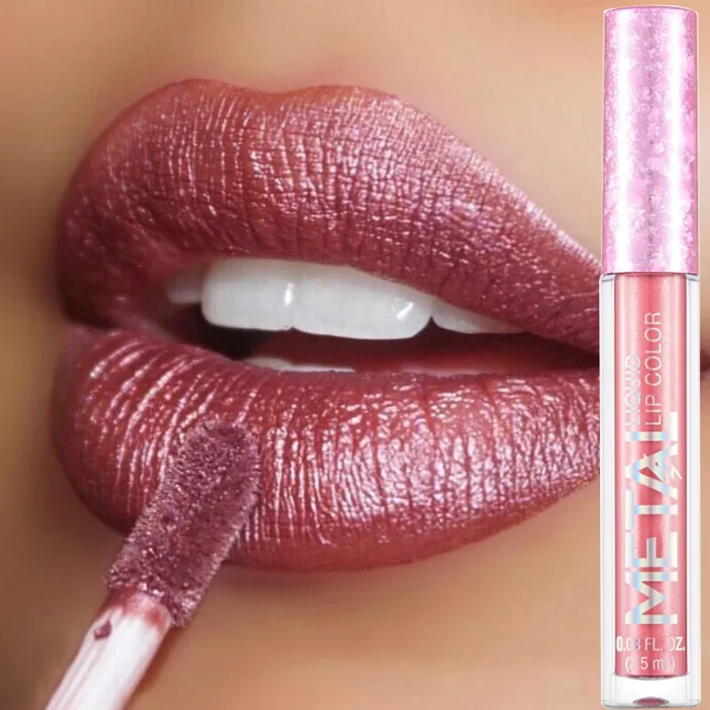 Top Trends: Metallic Lip Gloss 12 Colors Glitter Matte Liquid Lipstick Waterproof Shiny Shimmer Lip Tint Lasting Party Festival Lips Makeup Shoppable Styles