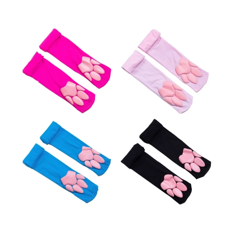 Top Trends: Cat Paw Thigh High Stocking Cosplay Paw Pad Socks Kitten Paw Over Knee Stockings Shoppable Styles - Image 4