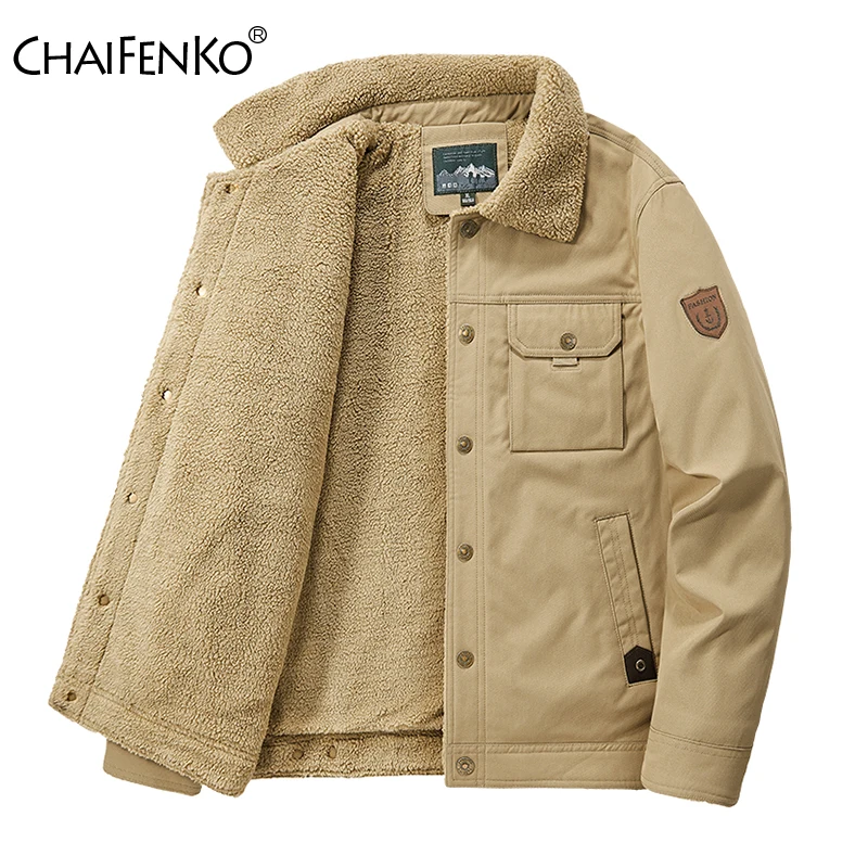 Top Trends: Men 2023 Winter New Fleece Thick Warm Jacket Men Fashion Casual Windproof Coat Men Autumn Outwear Tactics Military Jacket Men Shoppable Styles