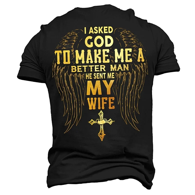 Top Trends: 2022 Summer Men's Crucifix T Shirt 3d Printed Letter Short Sleeve Cross Oversized Tops Tee Shirt Man Clothing Jesus Christ Tops Shoppable Styles - Image 4