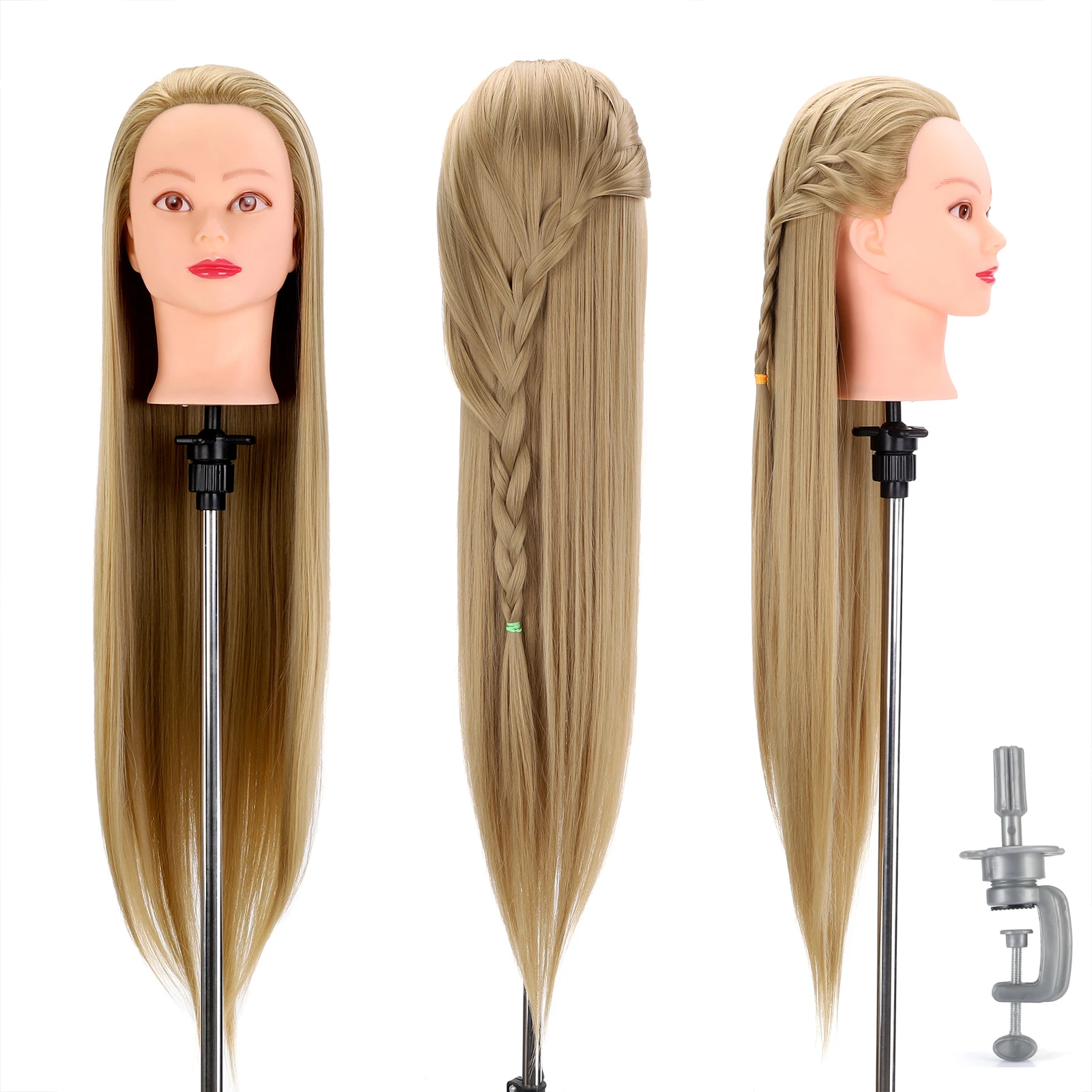 Top Trends: NEVERLAND 30Inch Mannequin Head With Hair 75cm Head Dolls Synthetic Mannequin Hairdressing Styling Training Head Hairstyles Shoppable Styles