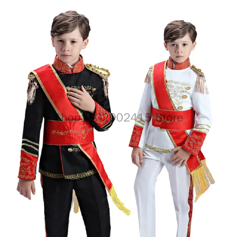 Top Trends: Men Boy British Royal Costume Queen's Guard Uniform Prince William Royal Guards Soldiers Costume European Prince Suit Full Set Shoppable Styles - Image 6