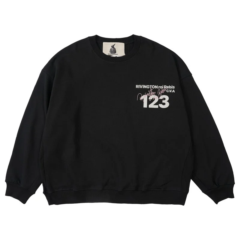 Top Trends: 23ss RRR 123 Black Pullover Hoodie Printed Logo Cotton Round Neck 1:1 High Quality RRR-123 Men's And Women's Oversized Hoodie Shoppable Styles