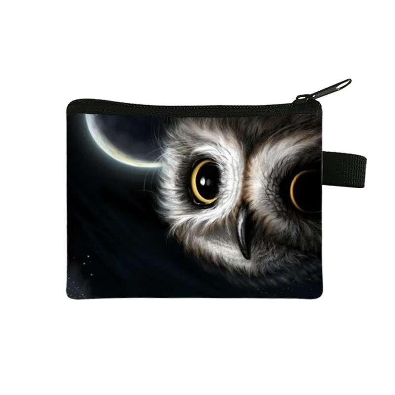 Top Trends: Cartoon Animal Owl Zero Wallet Women&#039;s Portable Card Bag Coin Key Storage Bag Hand Bag Square Bag Coin Purse Mini Bag Pochette Shoppable Styles