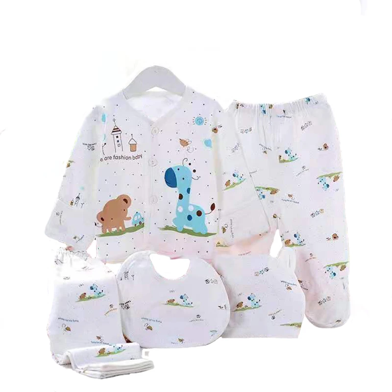 Top Trends: Newborn Baby Clothing Suits 0-3 Months Cartoon Cotton 5pcs / set Baby Girl Outfits Shoppable Styles