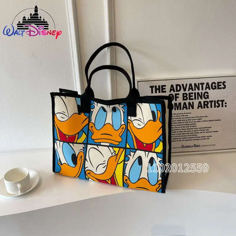 Top Trends: Disney New Women&#039;s Handbag Cartoon Fashion Women&#039;s Bag Luxury Brand Mickey Large Capacity Canvas Tote Bag Multi Functional Shoppable Styles