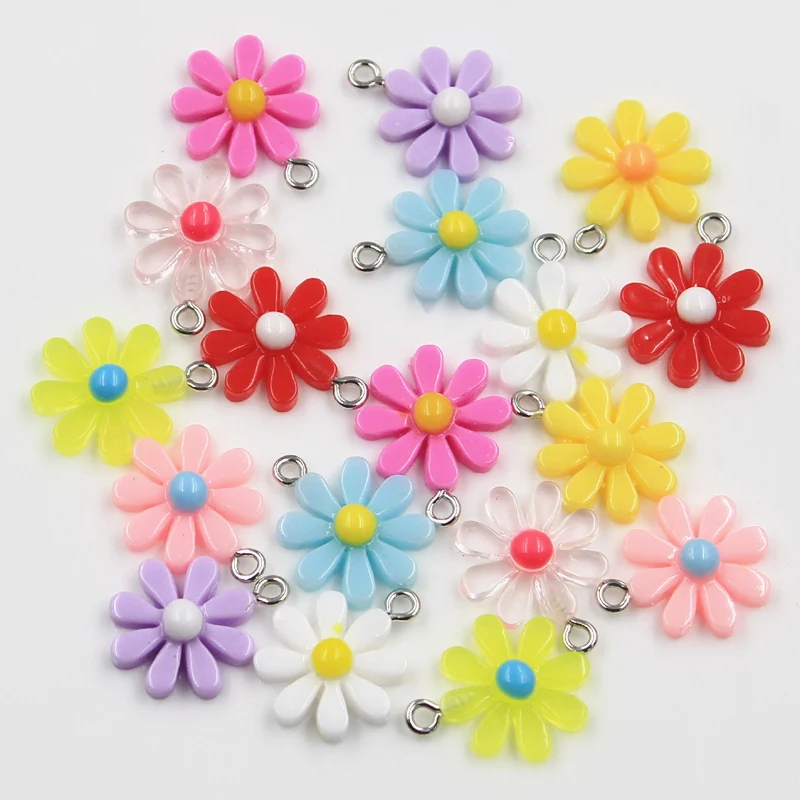 Top Trends: 30pcs Charms Flower Sunflower Daisy 20x16mm Pendant Crafts Making Findings Handmade Jewelry DIY For Earrings Necklace Shoppable Styles