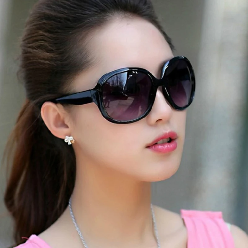 Top Trends: Oversized Sunglasses Women Luxury Brand Designers Oval Sun Glasses Vintage Black Shades UV400 Zonnebril Dames Shoppable Styles