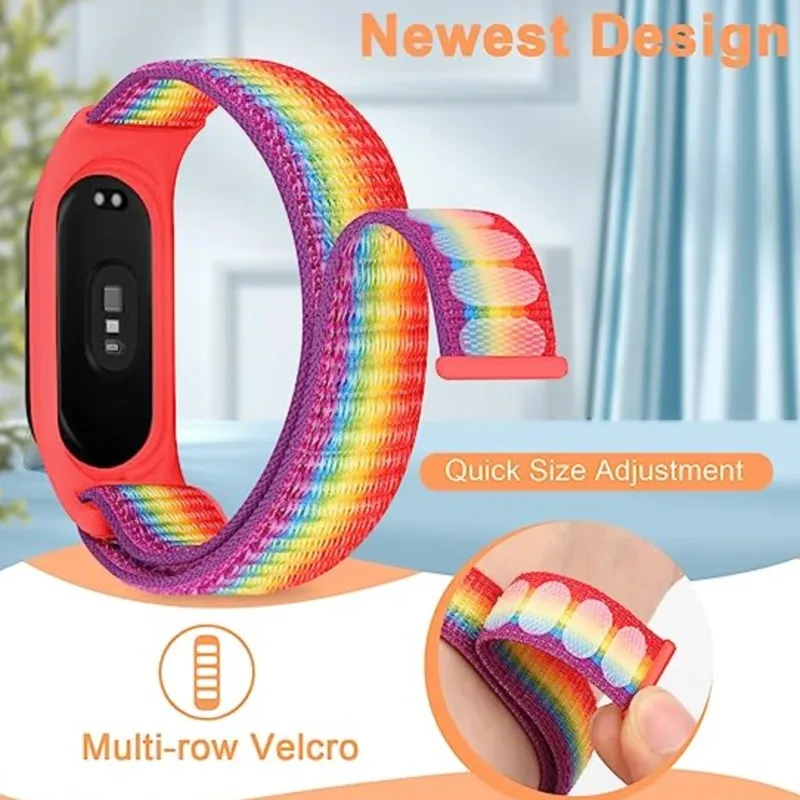 Top Trends: Nylon Strap For Xiaomi Mi Band 6 7 Bracelet Watchband Sport Loop Miband Wristband Pulsera Correa Mi Band 7 6 5 4 3 Watch Strap Shoppable Styles