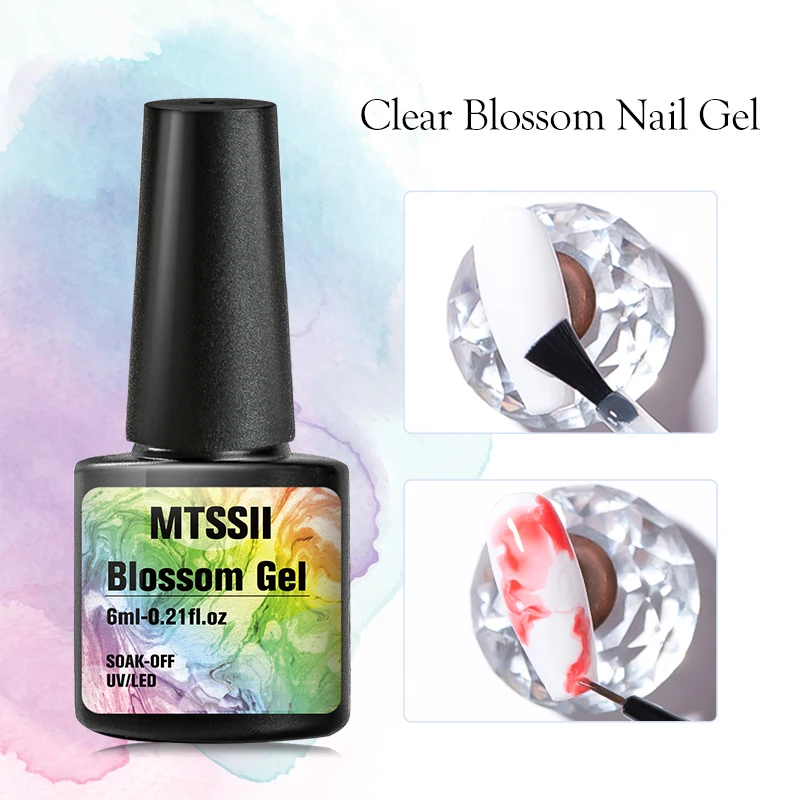 Top Trends: Mtssii Clear Blossom Nail Gel Salon Smoke Effect Gel Nail Polish Transparent Halo Dyeing Blossom Gel Polish Soak Off UV Nail Art Shoppable Styles