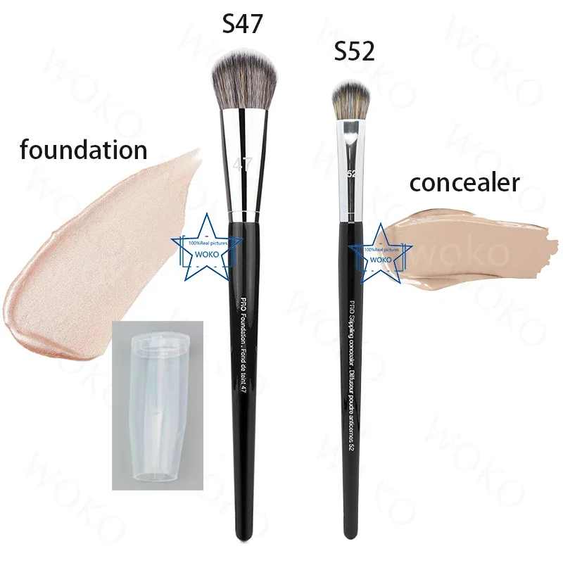 Top Trends: Makeup Brush Concealer Shadow Contour Blush Powder Foundation Liquid Bronzer Brush Synthetic Professional Face Nose Make Up Tool Shoppable Styles