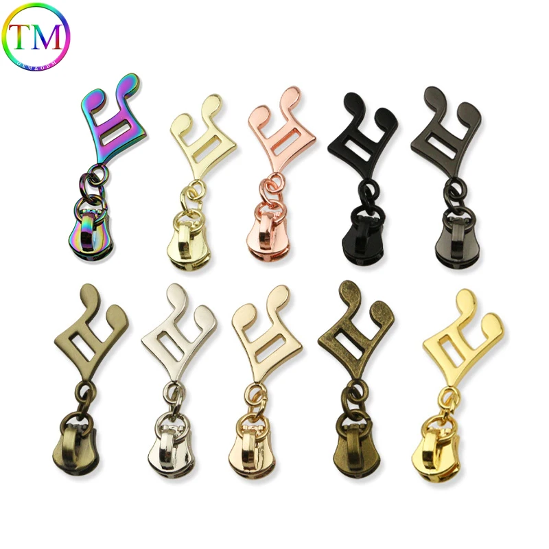 Top Trends: 5 # Metal Zipper Puller Slider Header For Bag Hardware Zipper Accessories Clothes Jacket Backpack Garment Decor Zip Head Puller Shoppable Styles