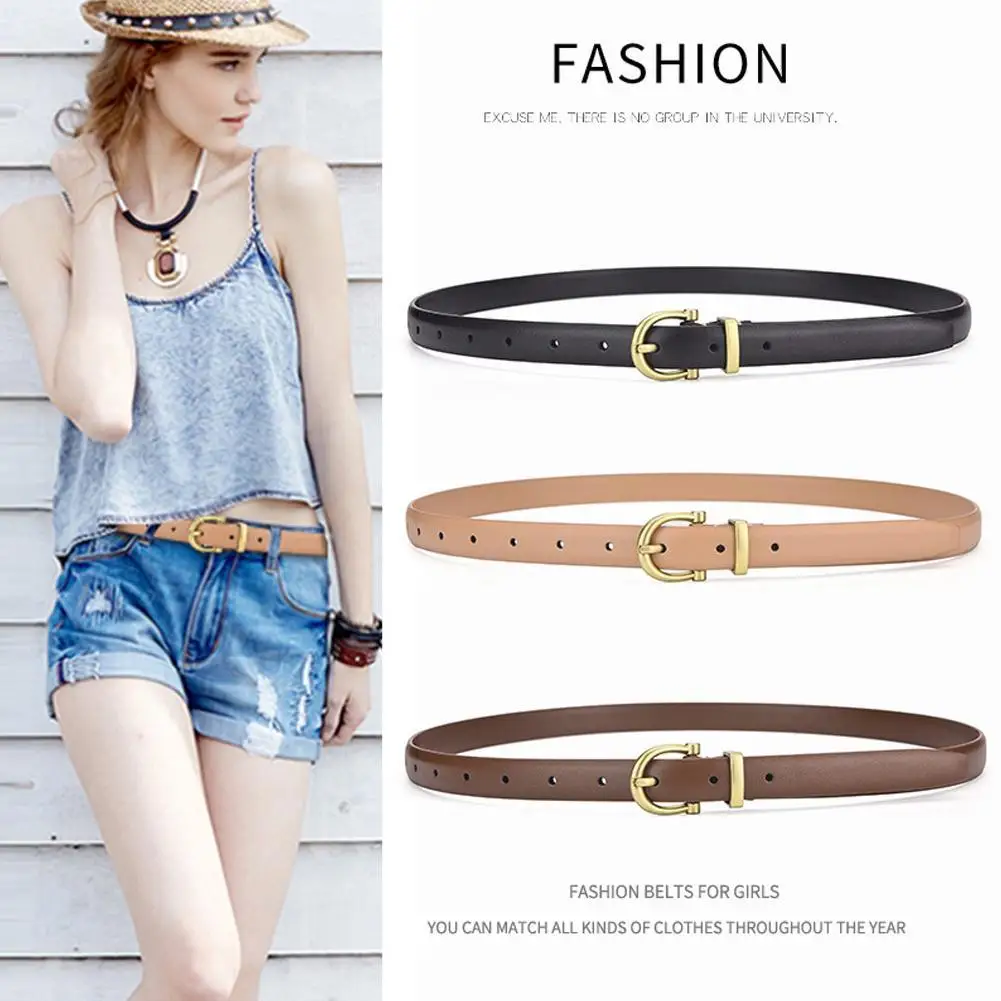 Top Trends: 3 Pcs Women’s Leather Belts For Jeans Pants Dresses Fashion Ladies Belt With Gold Shoppable Styles