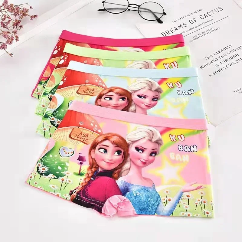 Top Trends: Disney Frozen Children&#039;s Underwear Girl Panties Underpants Anime Elsa Anna Princess Cartoon Modal Cute Pink Boxers Baby Panties Shoppable Styles